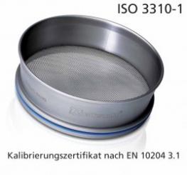 Test Sieve Ø200x50 mm acc. to ISO 3310-1 with Calibration Certificate  